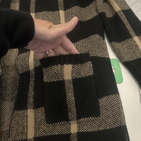 Womens Fashion Nova Cardigan Size Large How You Plaid Me Long Sleeve Open Front - Picture 4 of 6